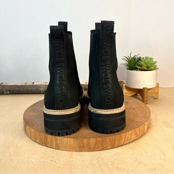 TOMS | Dakota Water Resistant Leather Lugged Chelsea Boots Size 8.5 - Picture 10 of 16